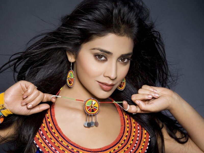 Woman with Beaded Jewelry — Black, Dramatic