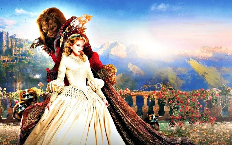 Woman with Beast on Balcony