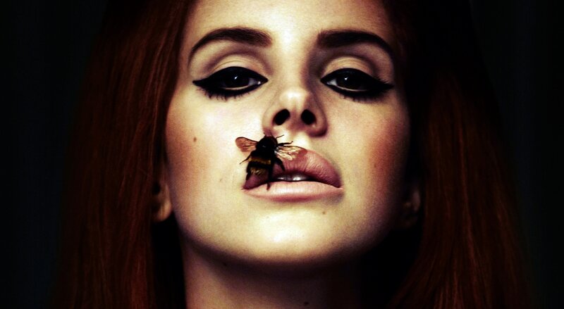 Woman with Bee on Face