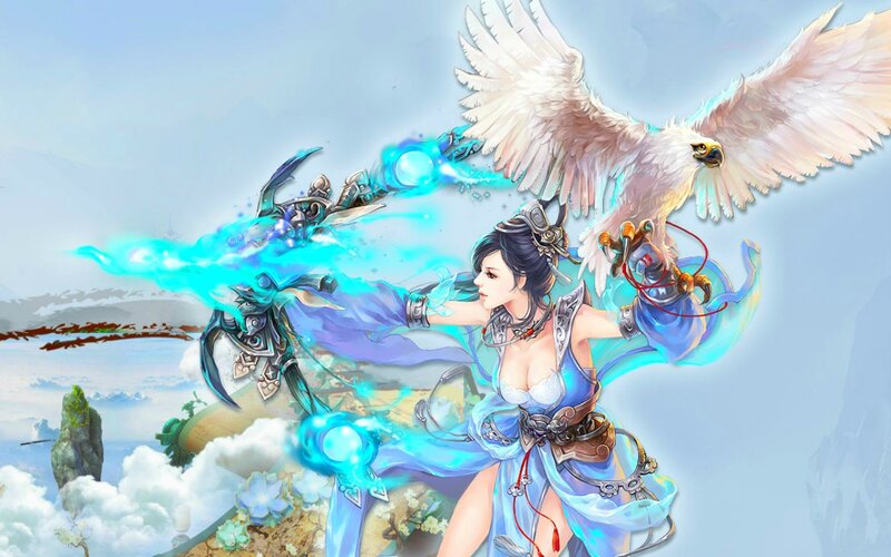 Woman with Bird and Magic