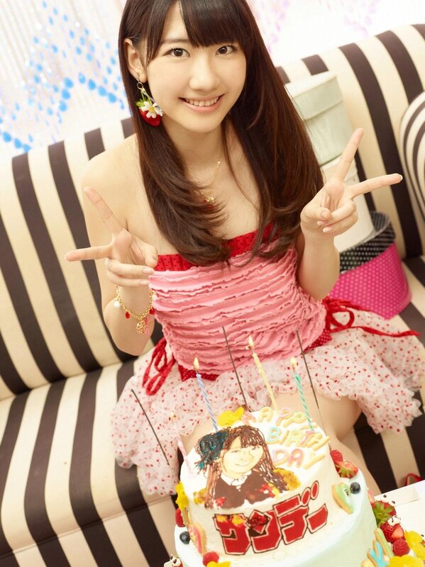 Woman with birthday cake