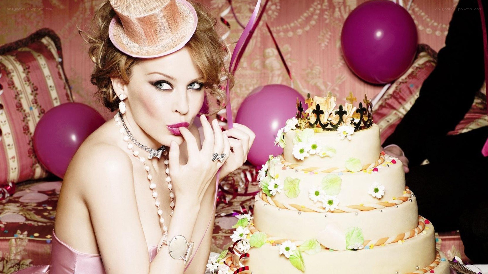 woman with birthday cake