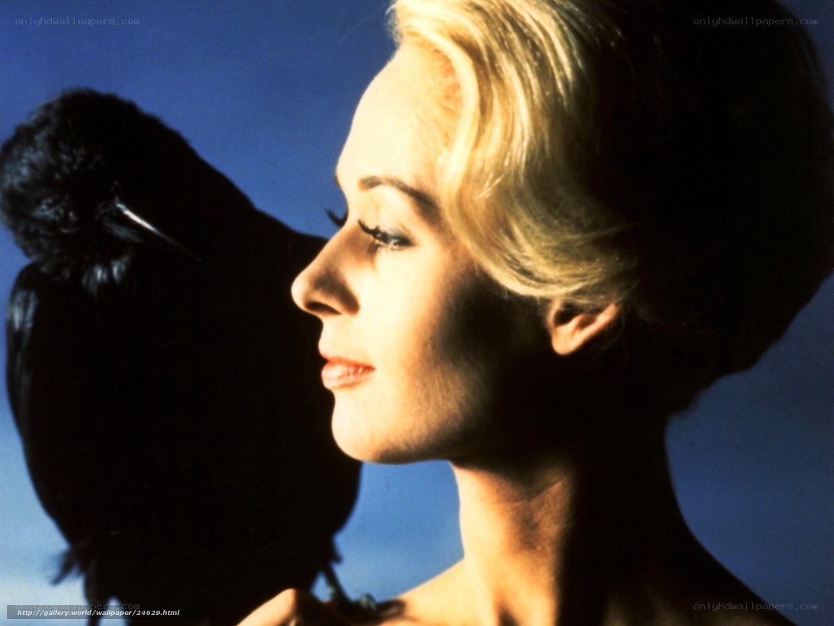 woman with black bird