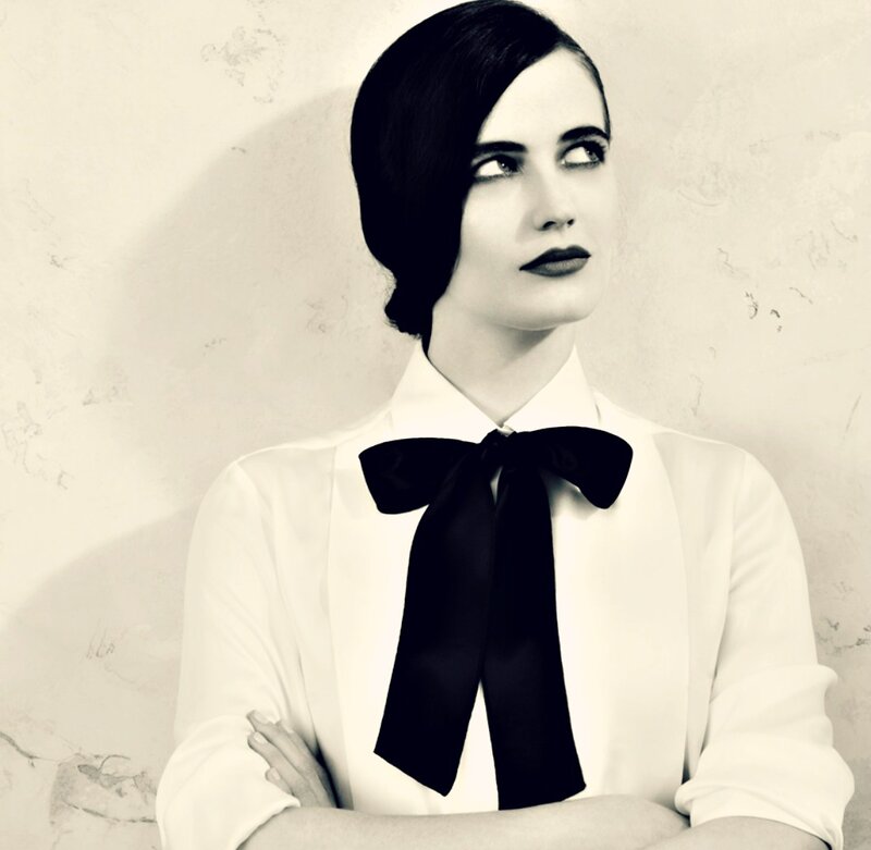 Woman with Black Bow Tie