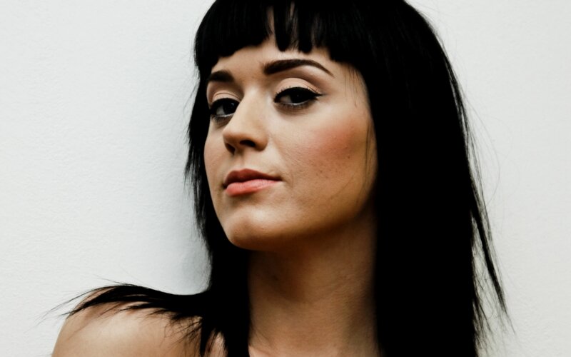 woman with black hair and bangs