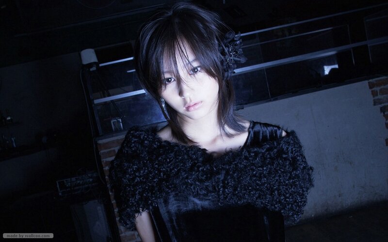 Woman with Black Hair — Dramatic, Night, Photograph, Hair Accessory