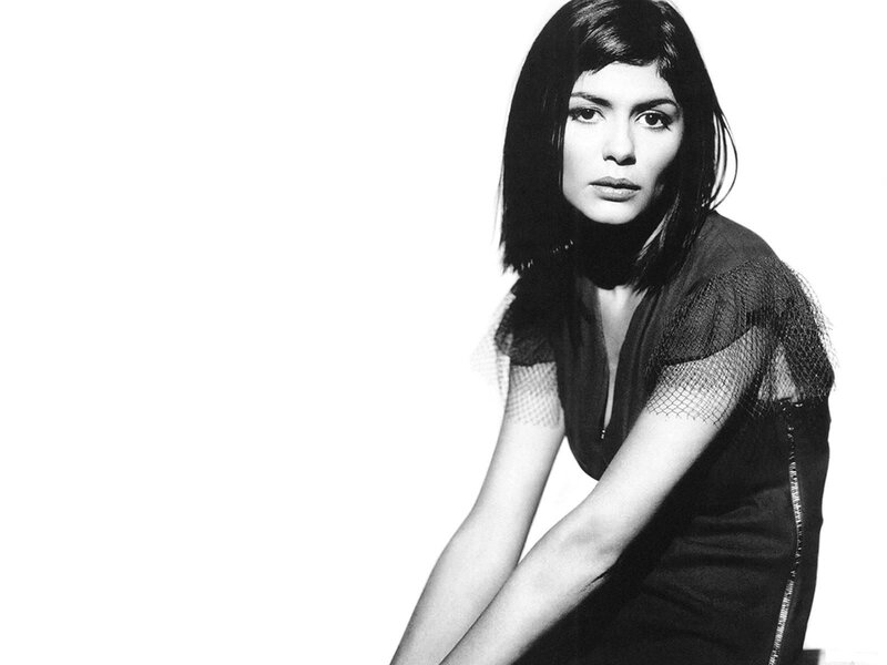Woman with Black Hair — Dramatic, Photograph, Black Dress, Tulle Sleeves