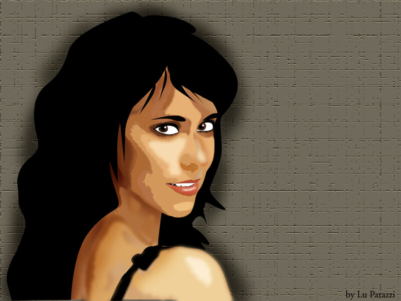 Woman with Black Hair — Neutral, Digital Art, Wall