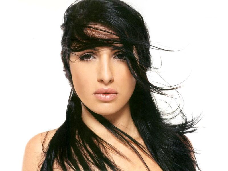 Woman with Black Hair — Neutral, Photograph, White Background