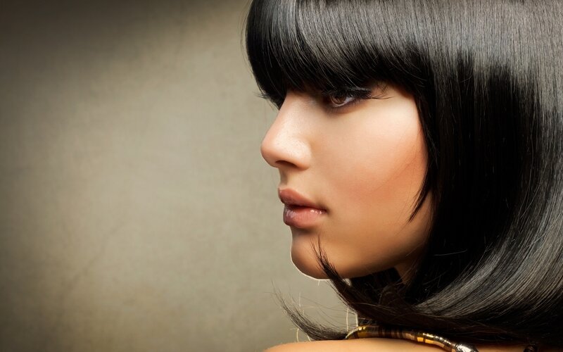 Woman with Black Hair — Serene, Photograph