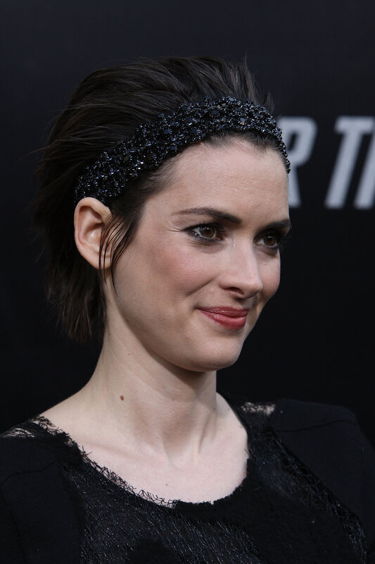 woman with black headband