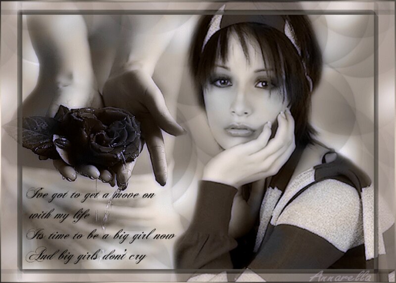 Woman with Black Rose — Melancholic