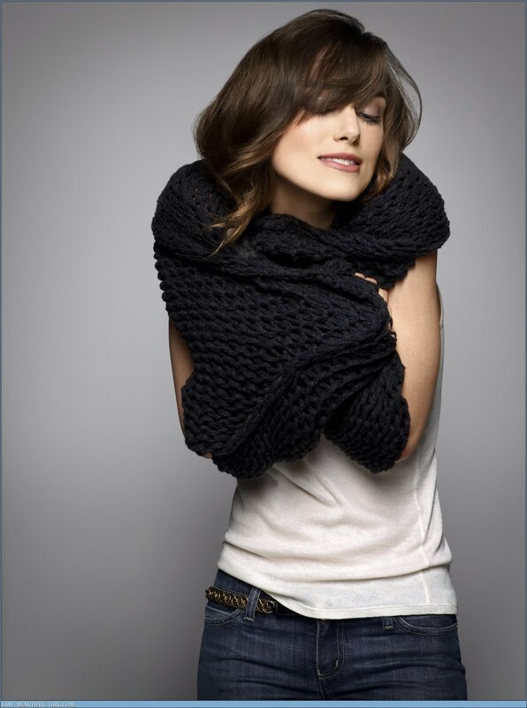 woman with black scarf