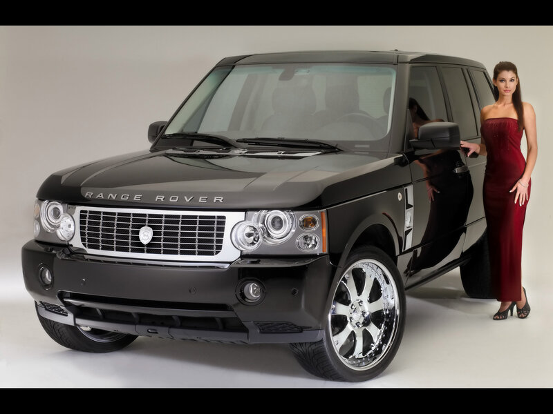 Woman with Black SUV