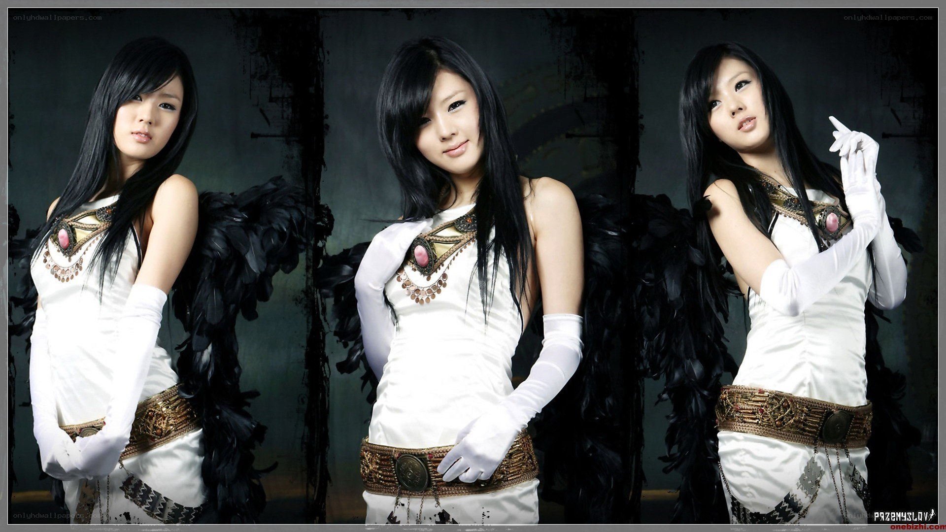 woman with black wings