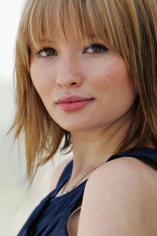 woman with blonde hair and bangs