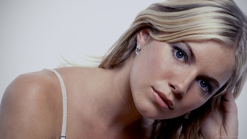 woman with blonde hair and blue eyes