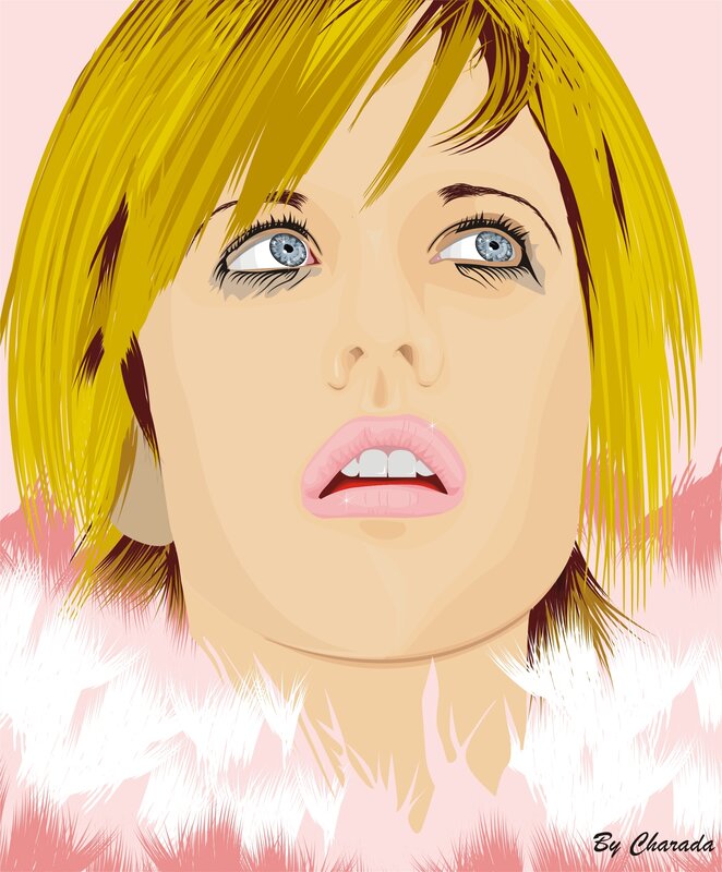 woman with blonde hair and blue eyes