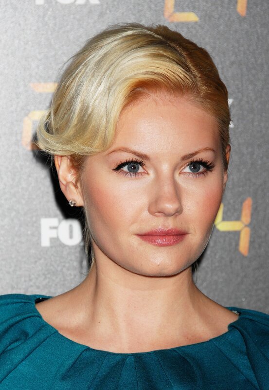 woman with blonde hair at event