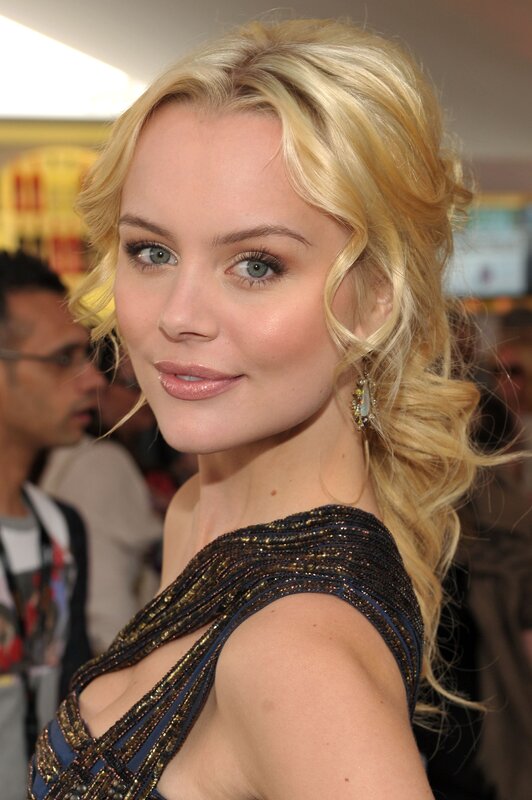 woman with blonde hair at event