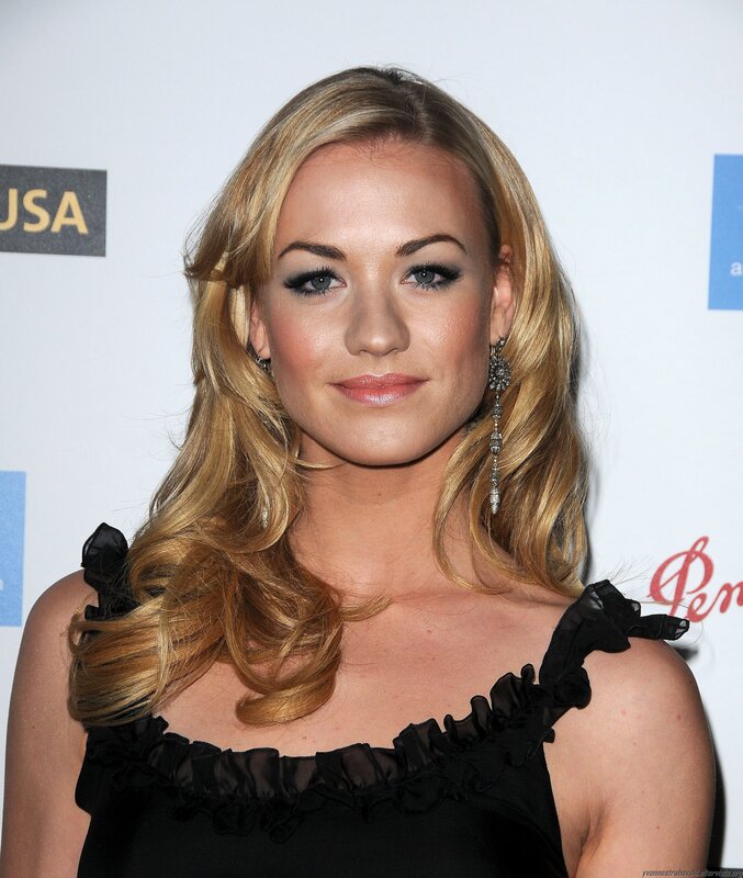 woman with blonde hair at event