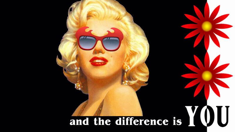 Woman with Blonde Hair — Black, Dramatic, Illustration, Sunglasses
