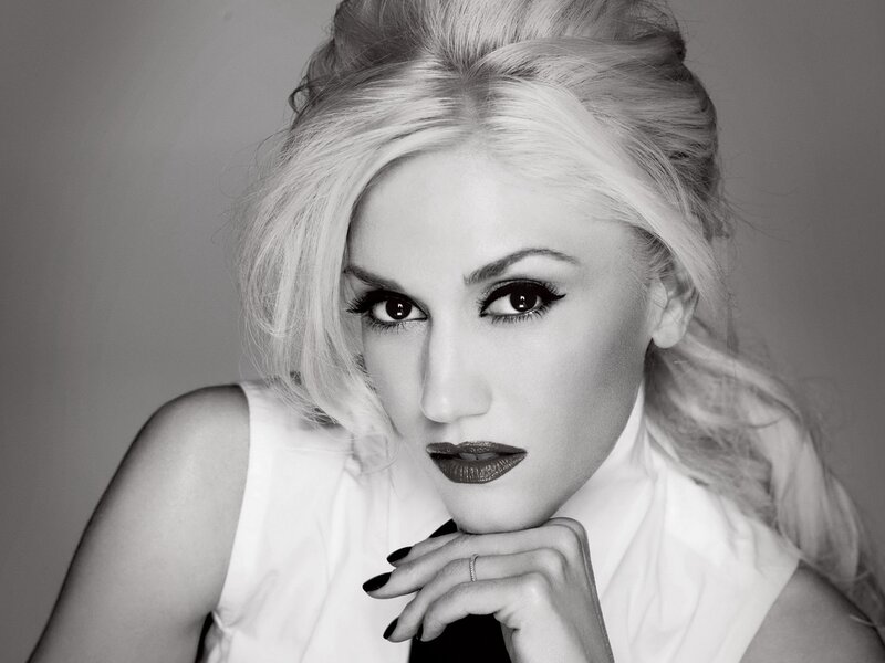 Woman with Blonde Hair — Black, Dramatic, Photograph, Blonde Hair, Dark Lipstick, White Top