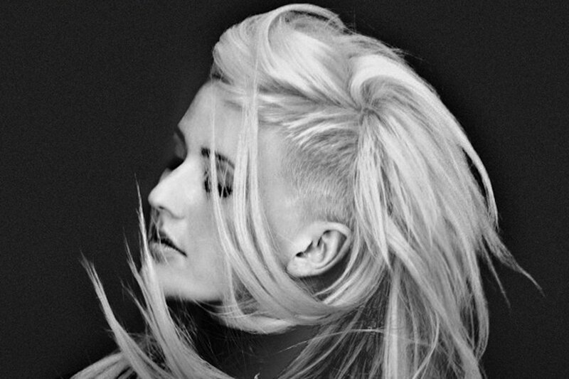 Woman with Blonde Hair — Black, Dramatic, Photograph, Ear