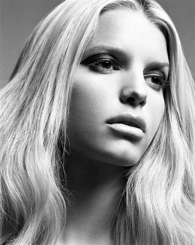 Woman with Blonde Hair — Black, Dramatic, Photograph, Eyes, Makeup, White