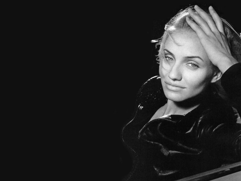 Woman with Blonde Hair — Black, Dramatic, Photograph, Hand, Jacket, White
