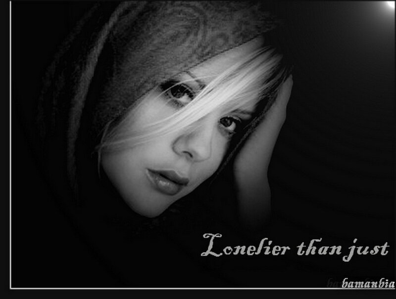 Woman with Blonde Hair — Black, Dramatic, Photograph, Hand, Text