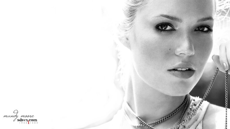 Woman with Blonde Hair — Black, Dramatic, Photograph, Necklace, Chain