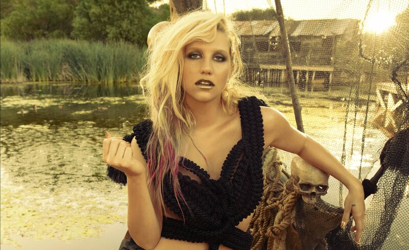 Woman with Blonde Hair — Black, Dramatic, Sunset, Photograph, Skull