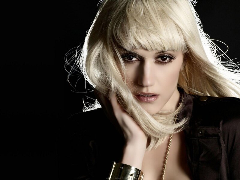 Woman with Blonde Hair — Black, Gold Bracelet