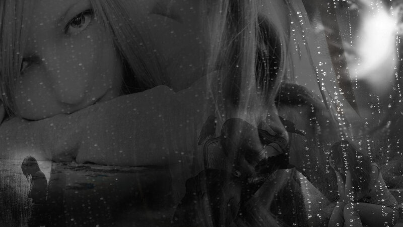 Woman with Blonde Hair — Black, Melancholic