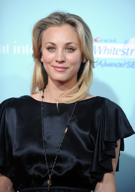 Woman with Blonde Hair — Black, Neutral, Photograph, Black Dress, Necklace, Blue Background