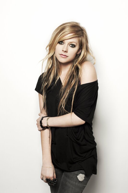 Woman with Blonde Hair — Black, Neutral, Photograph, Black Shirt, Jeans, Bracelets