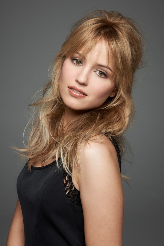 Woman with Blonde Hair — Black, Neutral, Photograph, Black Top, Gray Background, Gray, Portrait