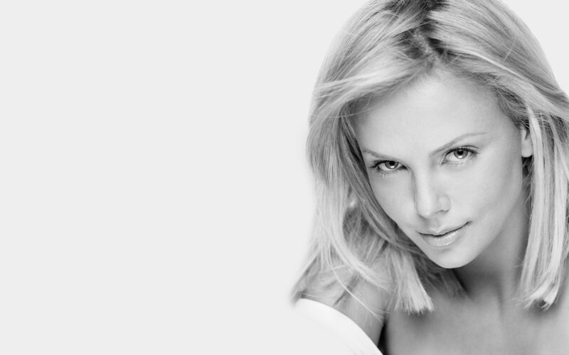 Woman with Blonde Hair — Black, Neutral, Photograph, Blonde Hair, Shoulder
