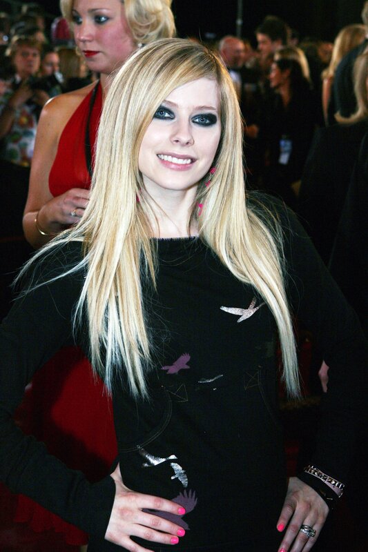 Woman with Blonde Hair — Black, Public Event, Night