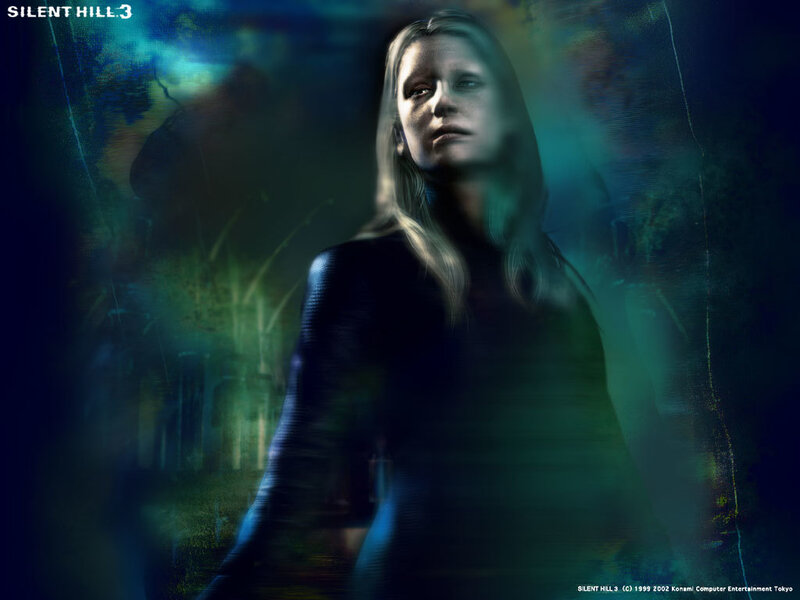 Woman with Blonde Hair — Blue, Dramatic, Night, Digital Art