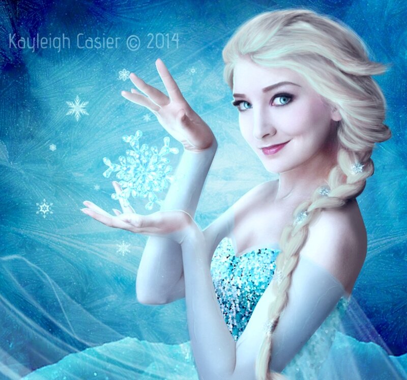 Woman with Blonde Hair — Blue, Magical