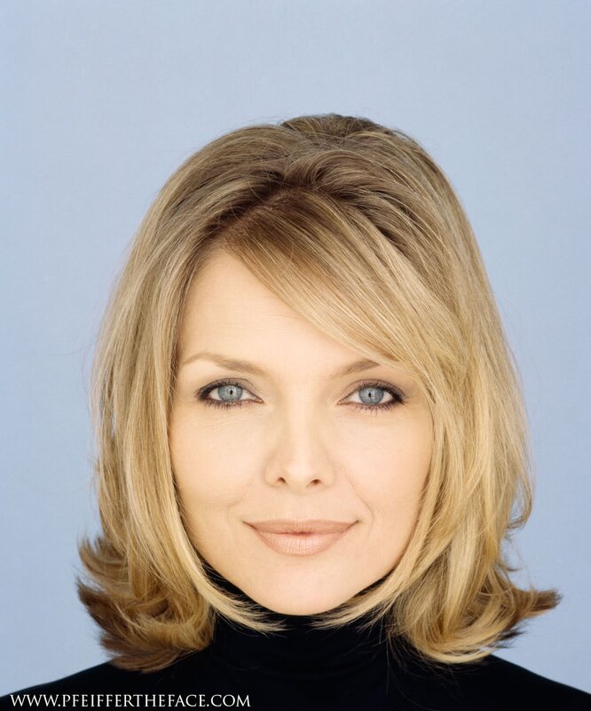 Woman with Blonde Hair — Blue, Neutral, Photograph, Blonde Hair, Blue Eyes, Black Turtleneck