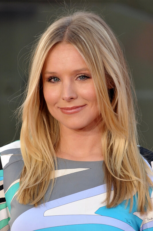 Woman with Blonde Hair — Blue, Neutral, Photograph, Blonde Hair, Patterned Top
