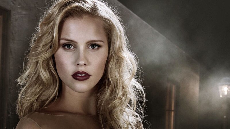 Woman with Blonde Hair — Brown, Dramatic, Photograph, Blonde Hair, Dark Lipstick