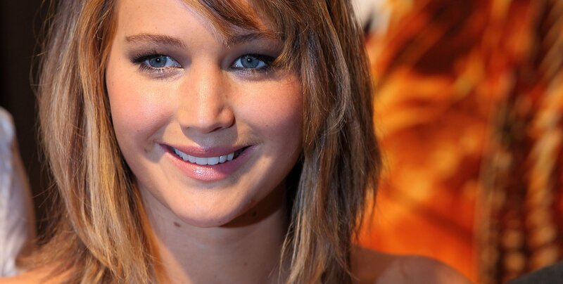 Woman with Blonde Hair — Brown, Friendly, Photograph, Smile, Blue Eyes, Orange