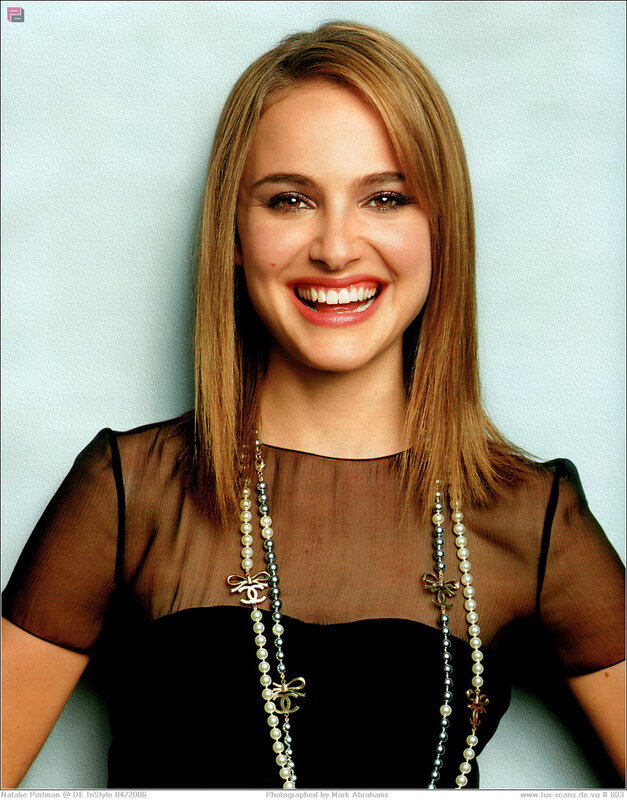 Woman with Blonde Hair — Brown, Happy, Photograph, Pearl Necklace