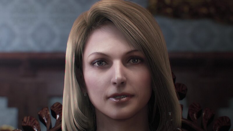 Woman with Blonde Hair — Brown, Neutral, 3d Render, Chair