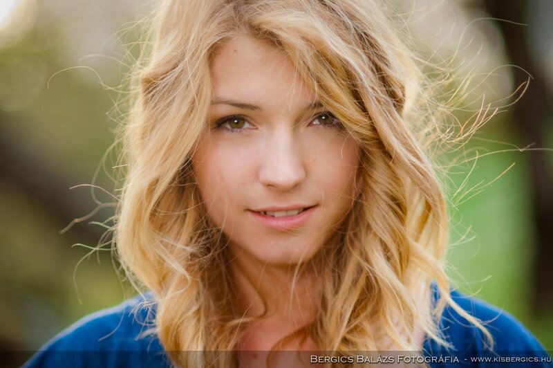 Woman with Blonde Hair — Calm, Afternoon, Photograph, Blonde Hair, Blue Shirt