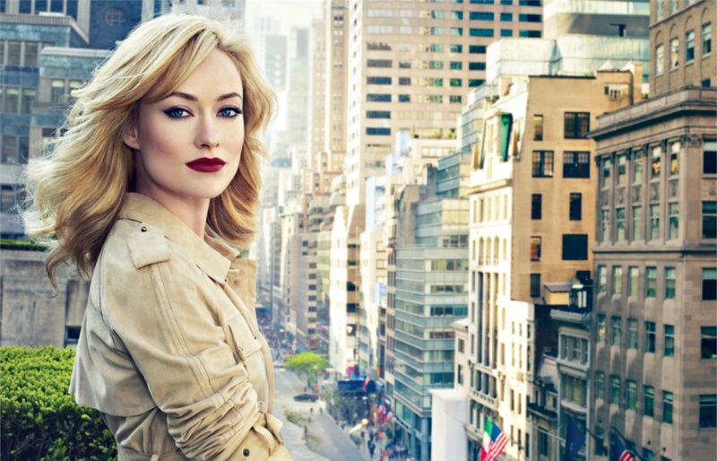 Woman with Blonde Hair — Confident, Afternoon, Photograph, Cityscape, Buildings